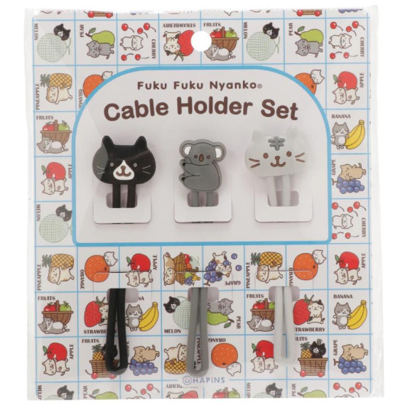 日本直送  - Fuku Fuku Nyanko Cable Holder Set