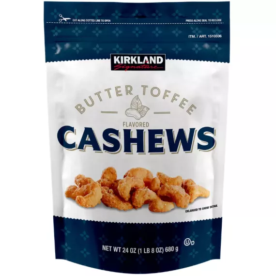 日本直送 - Kirkland Signature Butter Toffee Flavored Cashews 680g