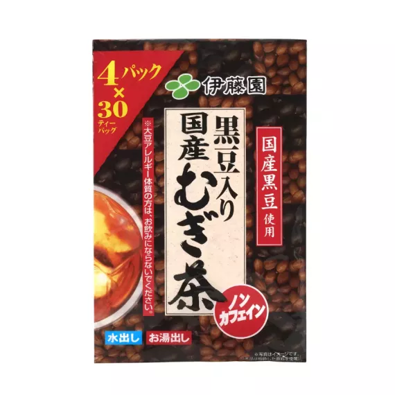 日本製造 - 伊藤園 黒豆入 国産大麥茶 茶包 30袋 x 4