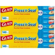 美國製造 - 佳能 GLAD Press n seal 超強黏力保鮮紙 140呎 一套三卷