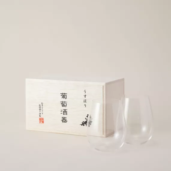 日本製造 - 松徳硝子 葡萄酒杯 木箱入