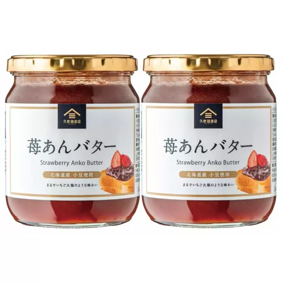 日本製 久世福商店 士多啤梨紅豆醬 550g 一套兩瓶