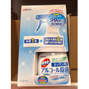 日本製造 - Johnson 廚房用殺菌噴劑 400ml ＋ 補充包 620ml x 2 套裝