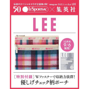 日本雜誌 LEE 2024年10月号 Le Sportsac 格仔 兩隔包包